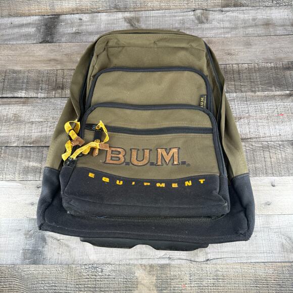 Vintage Bum Equipment Bag Classic Collection Rolling Backpack Handle - Picture 1 of 11
